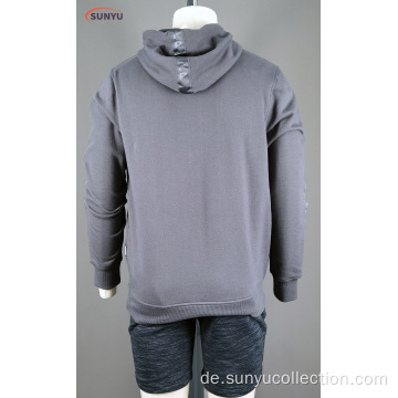 Herren Crew Hals Langarm Sweatshirt mit Hoodie